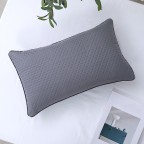 Thick Quilted Pillowcase with Buckwheat Hull Pillow Core