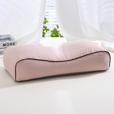 Quilted Thick Pillowcase Buckwheat Hull Contour Pillow