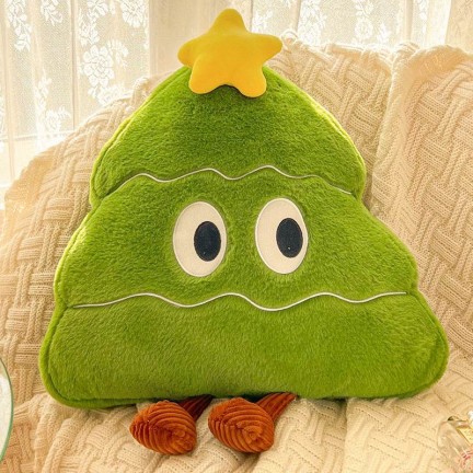 Modern Minimalist Plush Christmas Tree Pillow